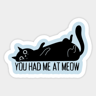You Had Me At Meow Cat Sticker